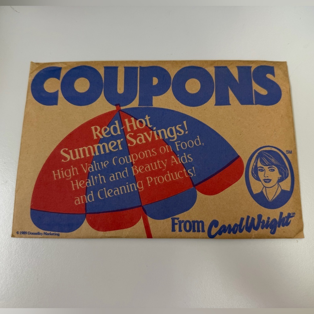 1989 Vintage Carol Wright Discount Coupon Mailer - Complete set of 25